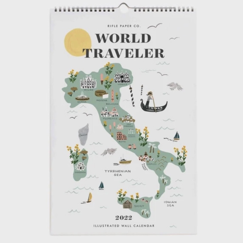 Rifle Paper Co. Illustrated World Traveler Calendar